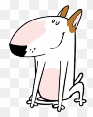 Dog Illustration Bull Terrier Cute Gif - Gifs De Bull Terrier Emoji,Bull Emoji