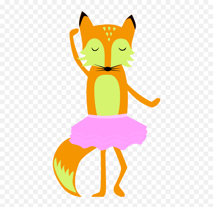 Fox Ballerina Clipart Free Download Transparent Png - Happy Emoji,Ballerina Emoji