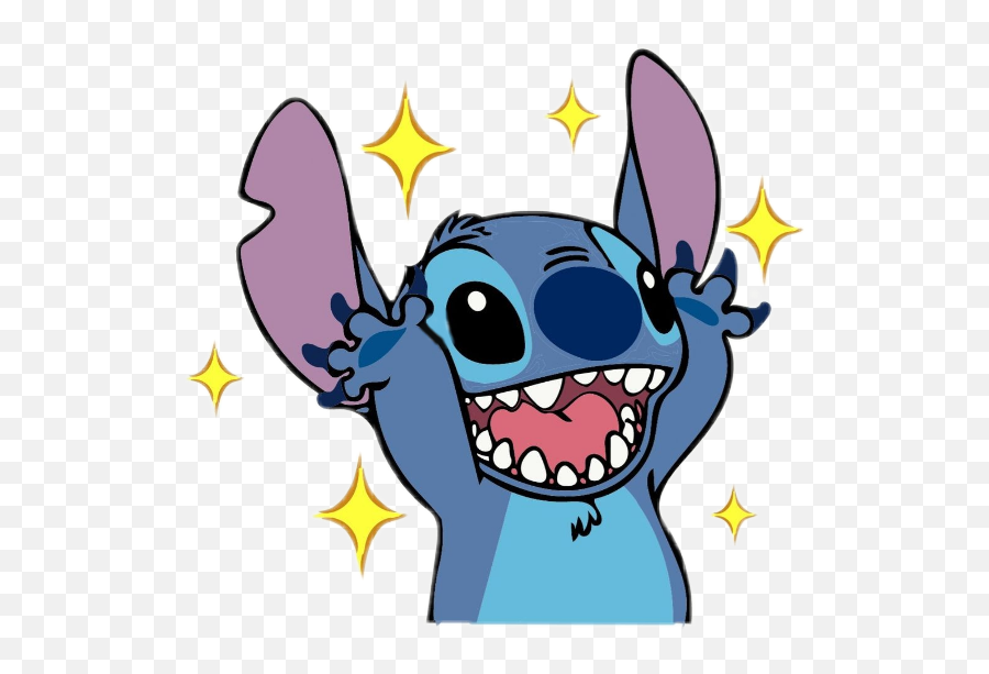 Stitch Sticker New Blue - Stitch Cute Disney Emoji,Stitch Emoji