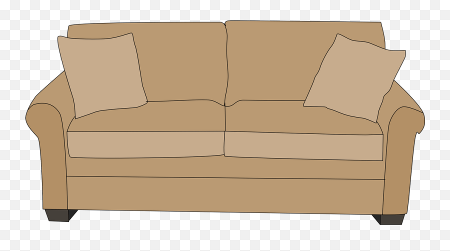 Couch Clipart Brown Couch Couch Brown - Clipart Couch Emoji,Sofa Emoji