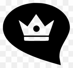 Crown King Queen Bubble Comments - Clip Art Emoji