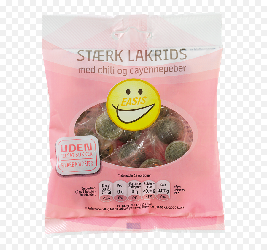 Easis Hot Hard Boiled Liquorice Candy - Isis Produkter Emoji,Salt Emoticon