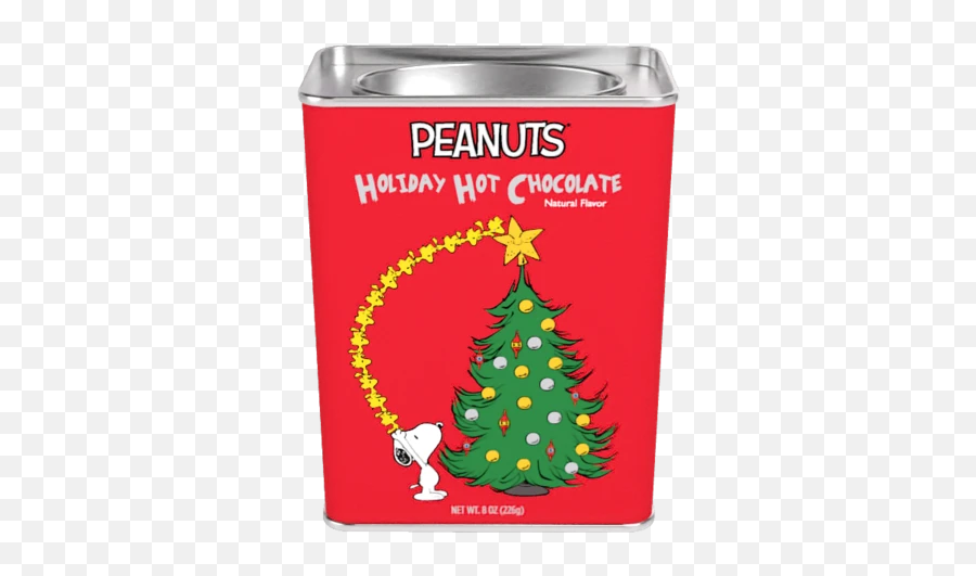 Peanuts Holiday Star Hot Chocolate 8oz Rectangle Tin - New Year Tree Emoji,Peanuts Emoji