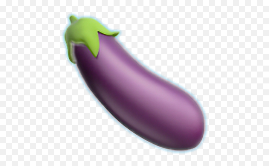 Eggplant Emoji Purple Greenfreetoedit - Eggplant Emoji Transparent,Purple Eggplant Emoji
