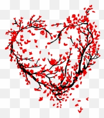 Heart Flower Broken Emoji Crown - Red Sakura Png
