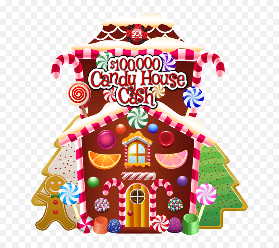 Clipart Houses Candy Transparent - Cartoon Candy Gingerbread House Emoji,House Candy House Emoji