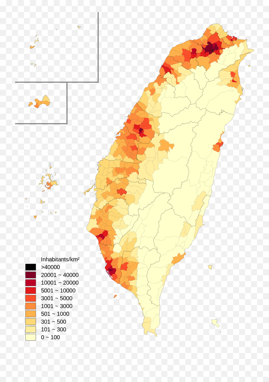 Demographics Of Taiwan - Taiwan Population Density Map Emoji,Peru Flag Emoji