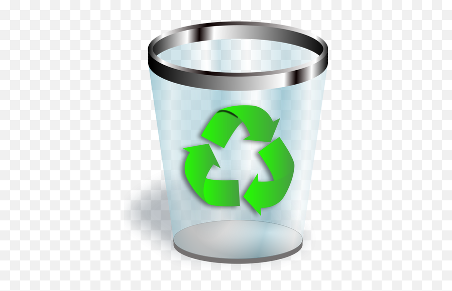 Recycling Bin Icon Vector Drawing - Recycle Bin Transparent Icon Emoji,Trash Bag Emoji