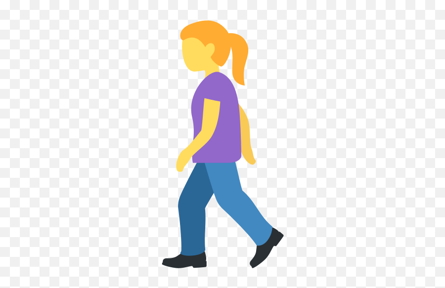Woman Walking Emoji - Walking Emoji,Joint Emoji