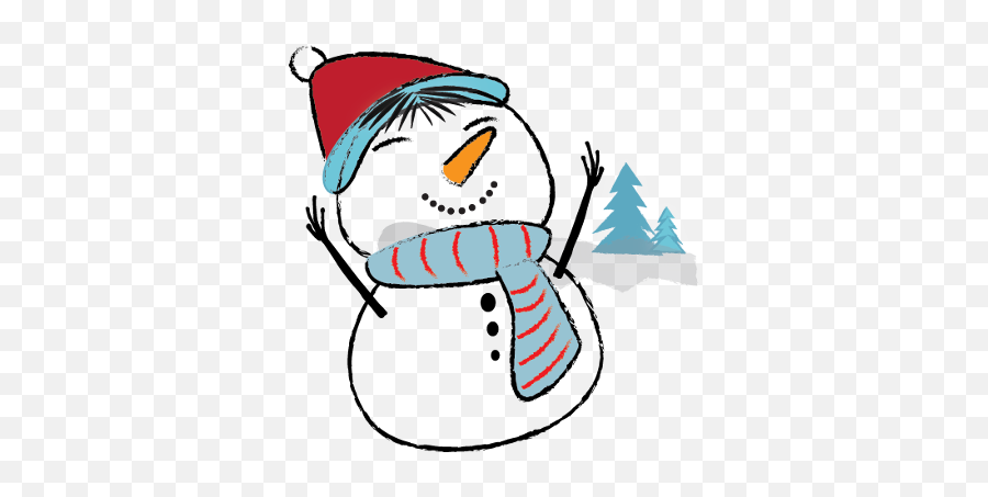 Snowman Stickers - Cute Snowman Stickers Emoji,Sumo Emoji