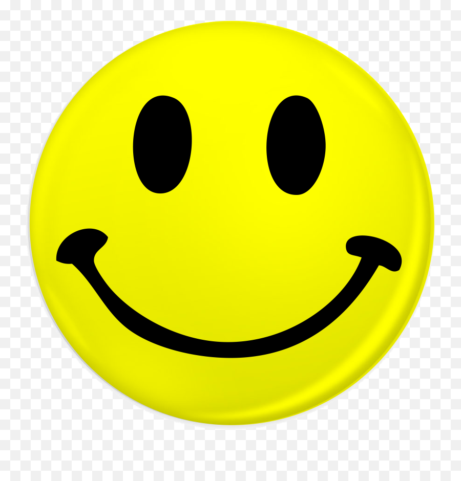 Yellow Smiley Face Badge - Smiley Emoji,Emoticon :p