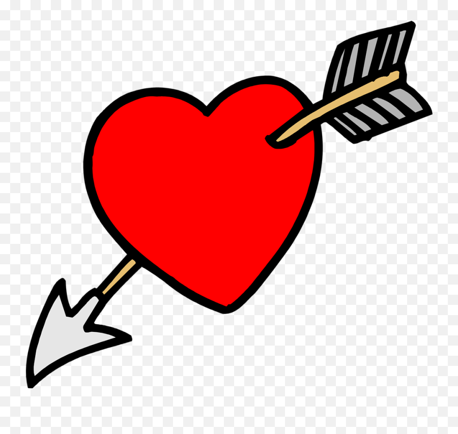 Heart Arrow - Arrow Through A Heart Emoji,Heart With Arrow Emoji
