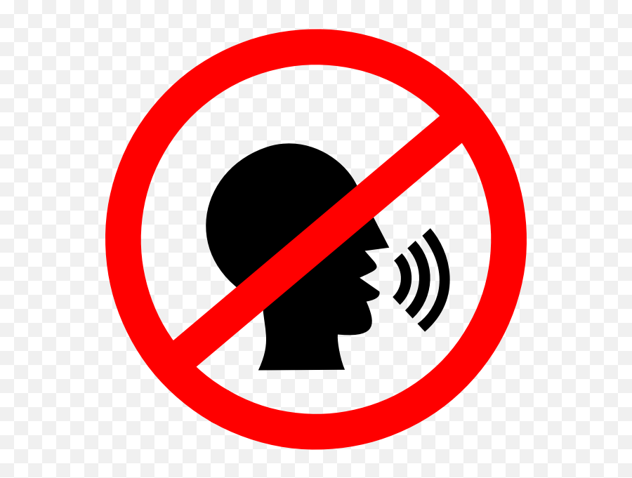 No Talking Sign Image - Don T Talk Clipart Emoji,Not Listening Emoji