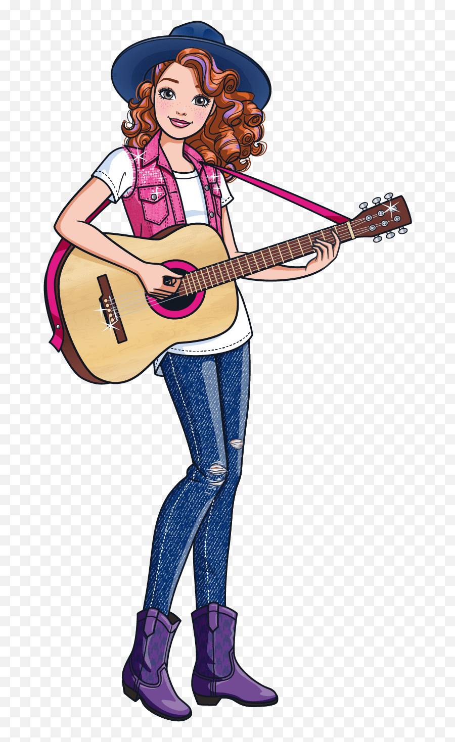 Barbie Musician Video - Barbie With Guitar Emoji,Emoji Guitar
