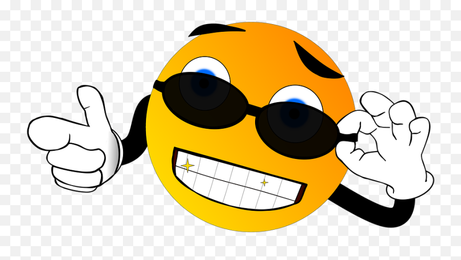 Smile Smiley Cool - Chill Smiley Emoji,Sunglasses Emoji