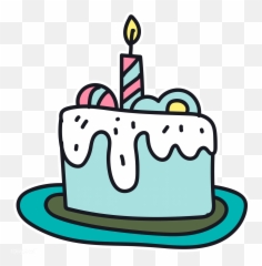Cute Birthday Cake Sticker Png - Emoji