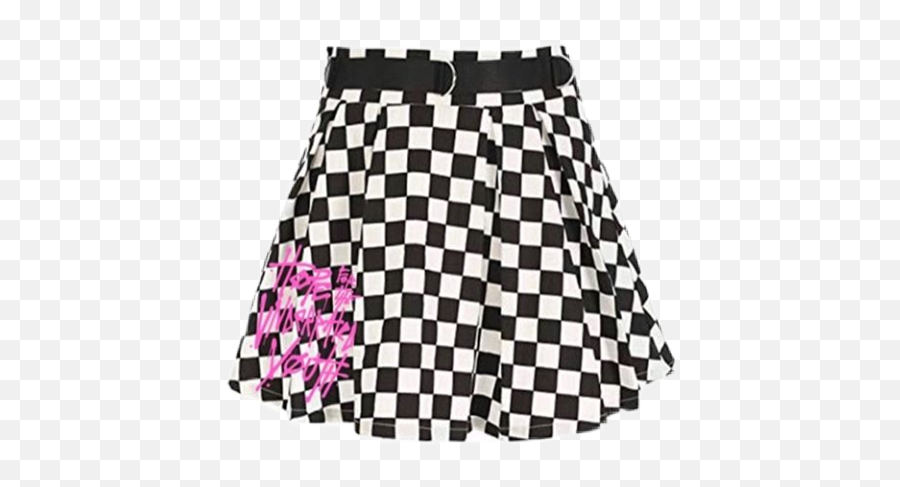 Yungblud Skirt Yungbludmerch Unisex Unisexskirt Checker - White Skirt For Womens Korean Style Emoji,Emoji Skirt
