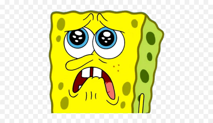 Memes Sad Stickers For Whatsapp - Sad Spongebob Hd Emoji,Emoticon Memes