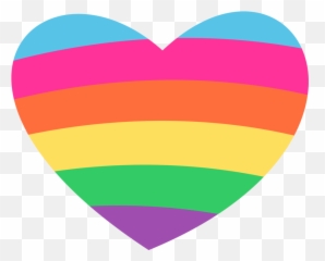 Hearts - Rainbow Love Clipart Emoji