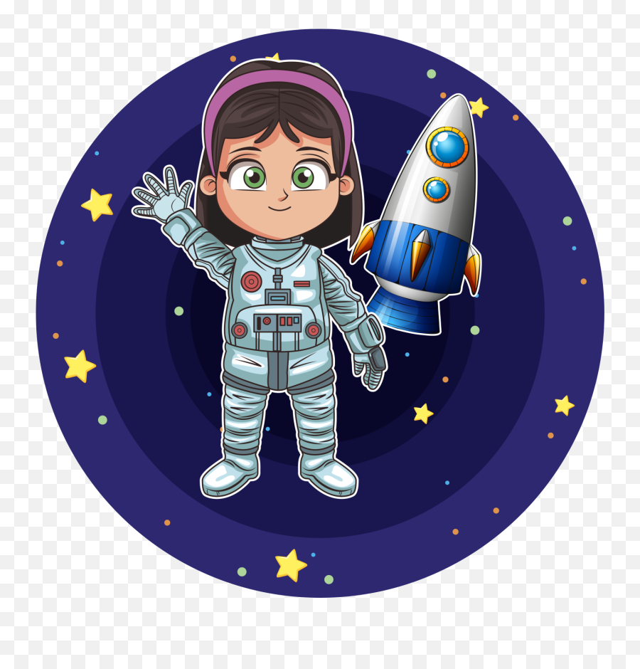 Kids Canvas Space Theme - Recortes De Astronauta Emoji,Rocket Ship Emoji