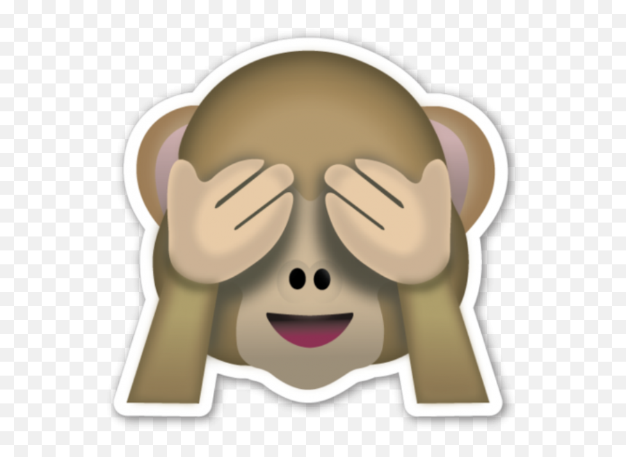 Download If You Are Looking For The Emoji Sticker Pack - Monkey Covering Eyes Emoji Png,Evil Emoticon