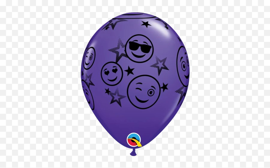 Smiley Faces - Balloon Emoji,Purple Alien Emoji