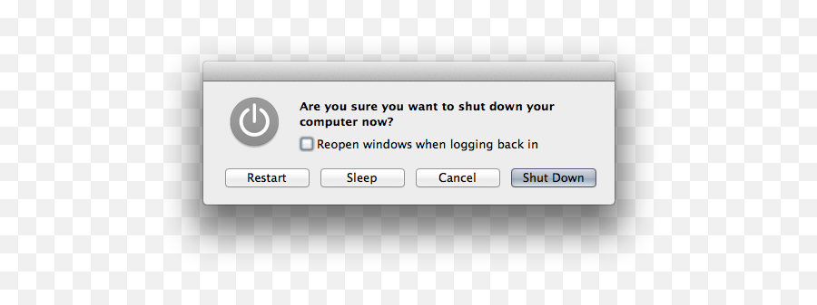 How To Use Os X Mavericks - Mac Shut Down Dialog Emoji,Jabber Emoticon Shortcuts