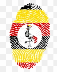 Uganda Flag Fingerprint Country Pride - Uganda Flag Fingerprint Emoji,Uganda Flag Emoji