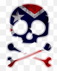 Skullbones Southern Rebelflag Freetoedit - Football Gear Emoji,Rebel Flag Emoji
