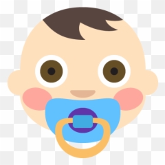 Baby Light Skin Tone Emoji Emoticon Vector Icon - Head Png