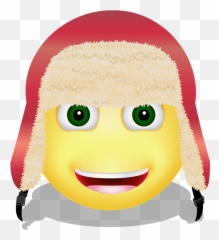 Graphic Smiley Winter - Smiley Emoji,Snowflake Emoji