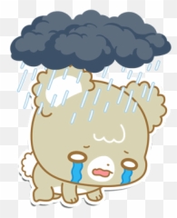 Pin - Sugar Cubs Stickers Sad Emoji,Latte Emoji