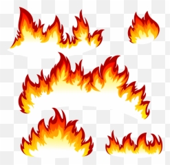 Clipart Flames Cool Fire Transparent - Flames Illustration Png Emoji,How To Draw The Fire Emoji