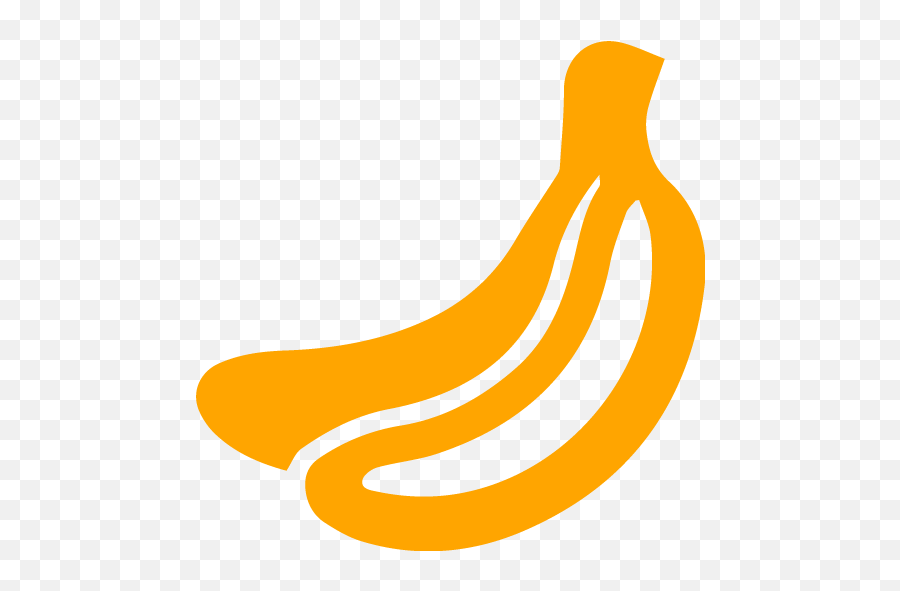 Orange Banana Icon - Brown Banana Icon Png Emoji,Banana Emoticon