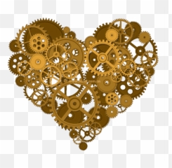 Gears Heart - Heart Gear Emoji,Gears Emoji