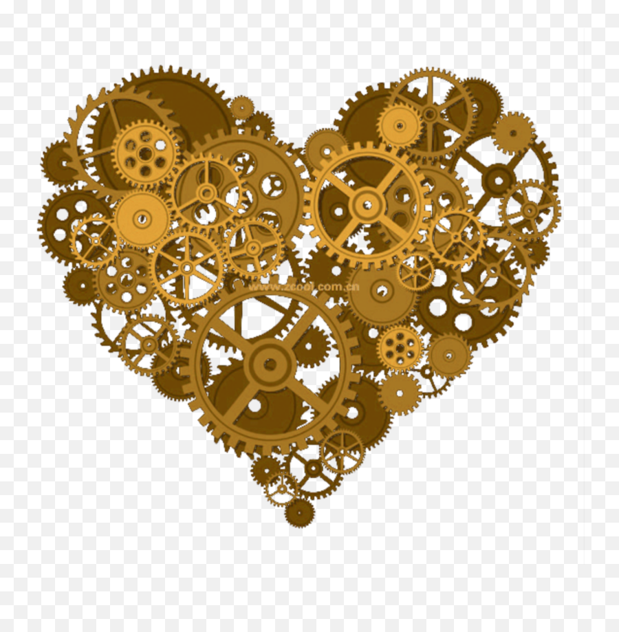 Gears Heart - Heart Gear Emoji,Gears Emoji