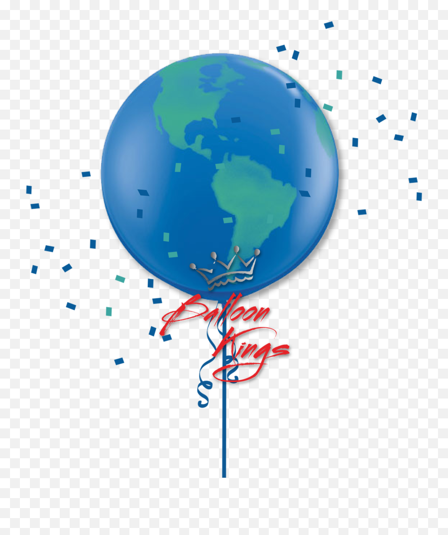 30in Globe Earth - Red Emoji,Globe Emoji Png