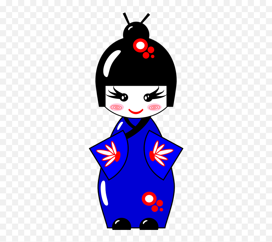 Kimono Doll Japanese - Japanese Icon Transparent Background Emoji,Japanese Doll Emoji