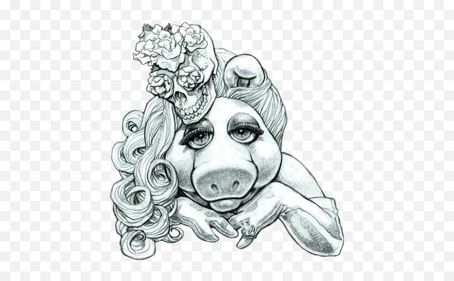 Misspiggy Piggy Pig Muppets Tattoo - Miss Piggy Muppets Tattoo Emoji,Miss Piggy Emoji