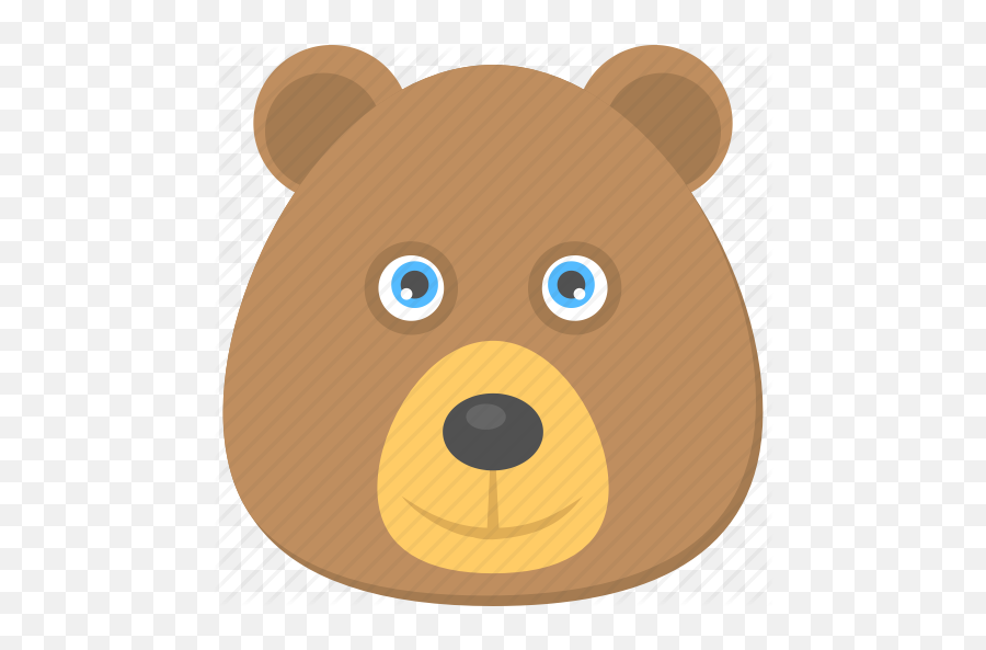 Bear Face - Teddy Bear Cartoon Face Emoji,Angry Bear Emoji