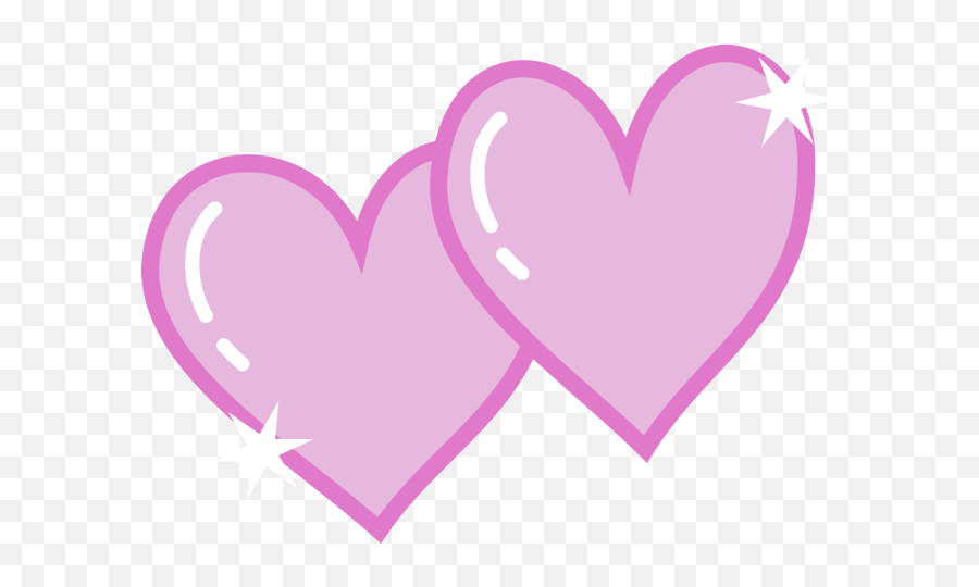 Pink Double Heart Clipart - My Little Pony Heart Png Emoji,Two Heart Emoji