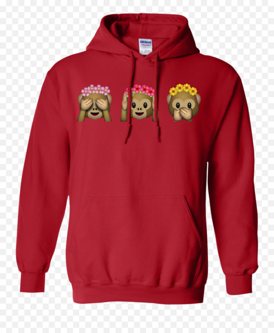 Emoji - Emoji Monkeys Flower Crown T Shirt U0026 Hoodie,Red Flower Emoji