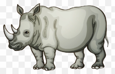 Javan Rhino Clipart - Rhino Clip Art Emoji,Rhino Emoji