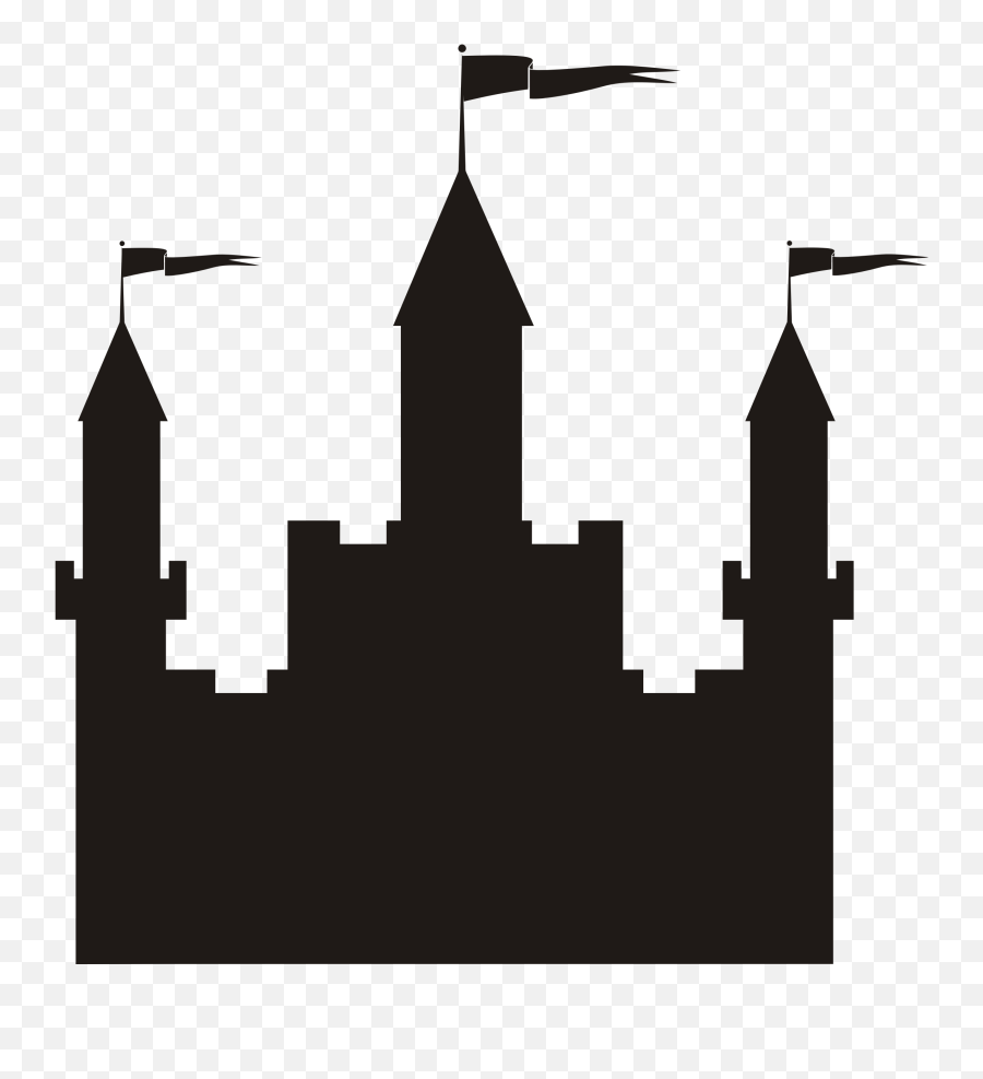 Free Castle Silhouettes Cliparts - Silhouette Castle Clip Art Emoji,Castle Book Emoji