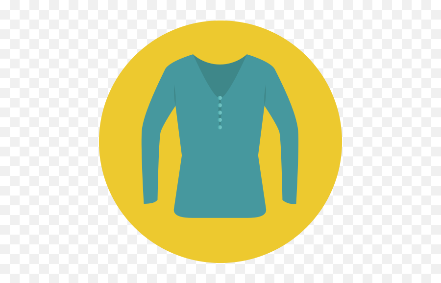 V - Neck Longsleeve Icon Free Download Png And Vector Shirt Flat Icon Emoji,Emoji Long Sleeve Shirt