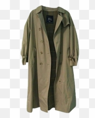 Coat Jacket Trenchcoat Brown Clothes - Trench Coat Aesthetic Png Emoji,Coat Emoji