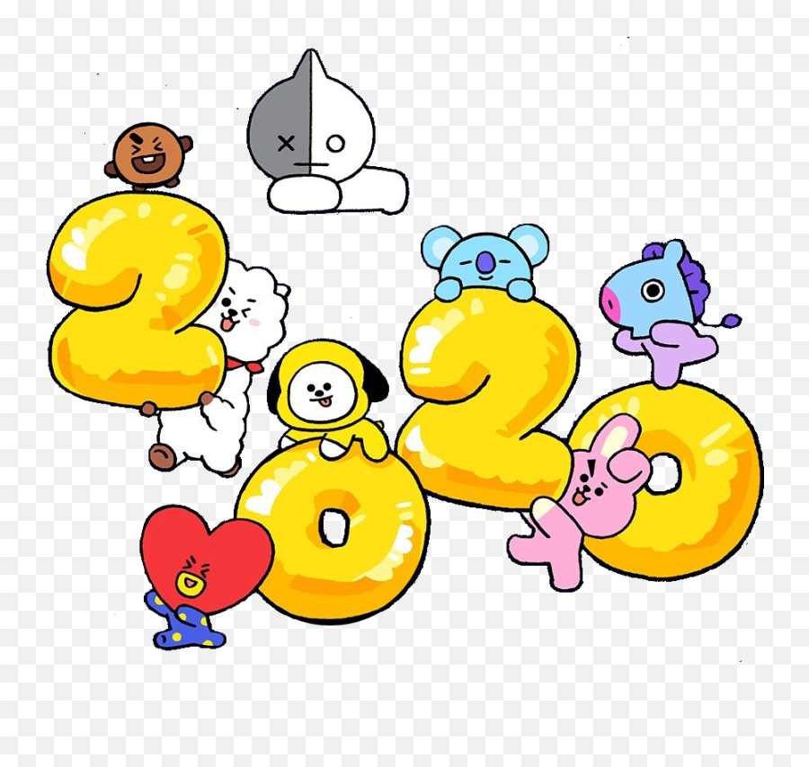 Bt21 2020 Tata Cony Chimmy Koya Rj - Bt21 2020 Emoji,Bt21 Emoji