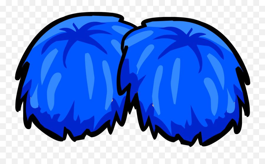 Cheerleader Pom Poms Clipart - Blue Pom Poms Clipart Png Transparent Pom Pom Clipart Png Emoji,Cheer Emoji