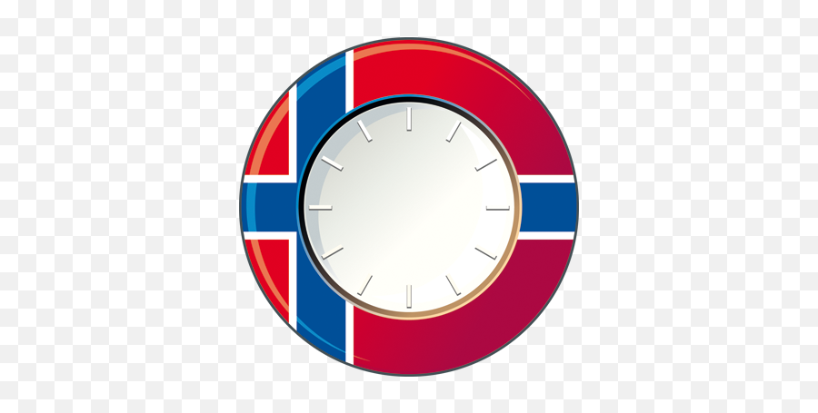 Norway Wall Clock Sticker - Horloge Norvege Emoji,Norwegian Flag Emoji