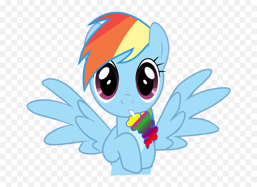 Rainbowdash Smoothie Vector - Visual Fan Art Mlp Forums Rainbow Dash Bored Emoji,Smoothie Emoji